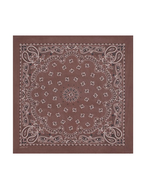 Bandana en soie - Chocolat