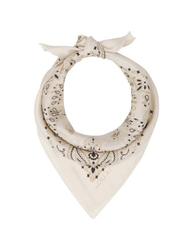Bandana en soie - Crème