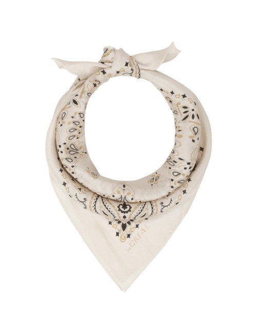 Bandana en soie - Crème