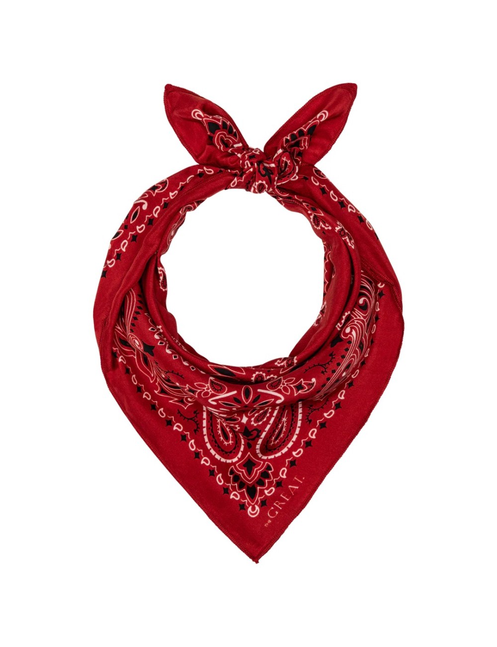 Bandana en soie - Rouge