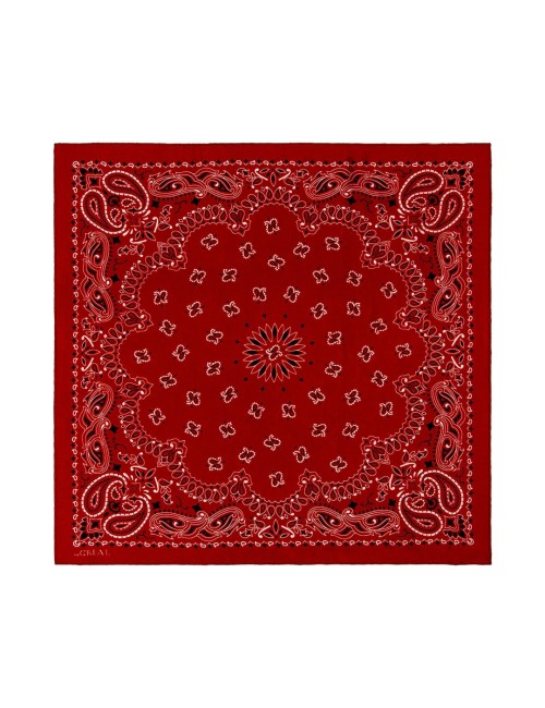 Bandana en soie - Rouge