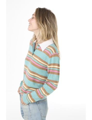 Cropped Stripe RUGBY - Glacier