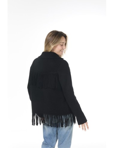 Veste à franges WESTERN - Noir