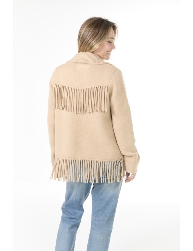 Veste à franges WESTERN - Sable