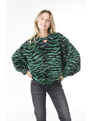 Jumper BROOKLYN - Zébré, Vert forêt
