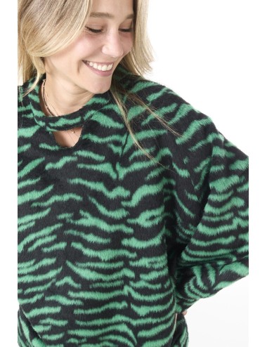 Jumper BROOKLYN - Zébré, Vert forêt