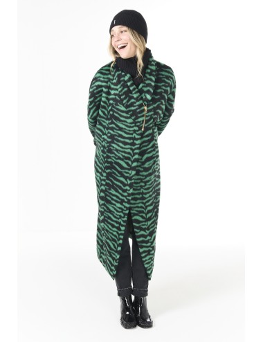 Manteau EREN - Zébré, Vert forêt