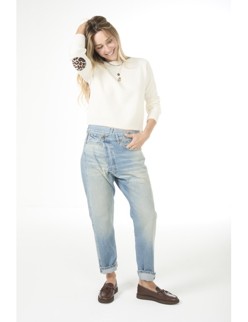 Pull RAS DU COU - Écru