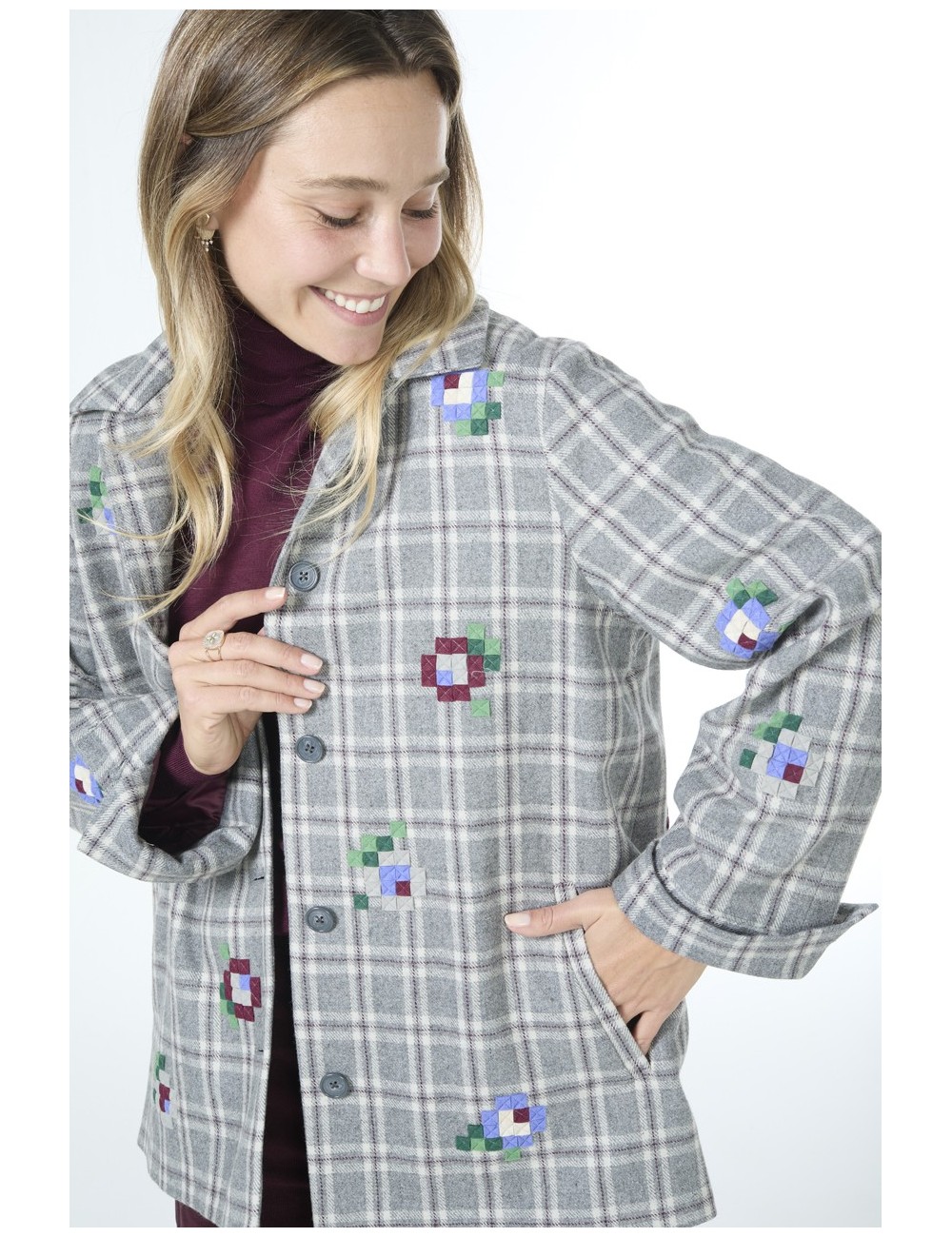 Veste 7XMR-41 - Carreaux gris
