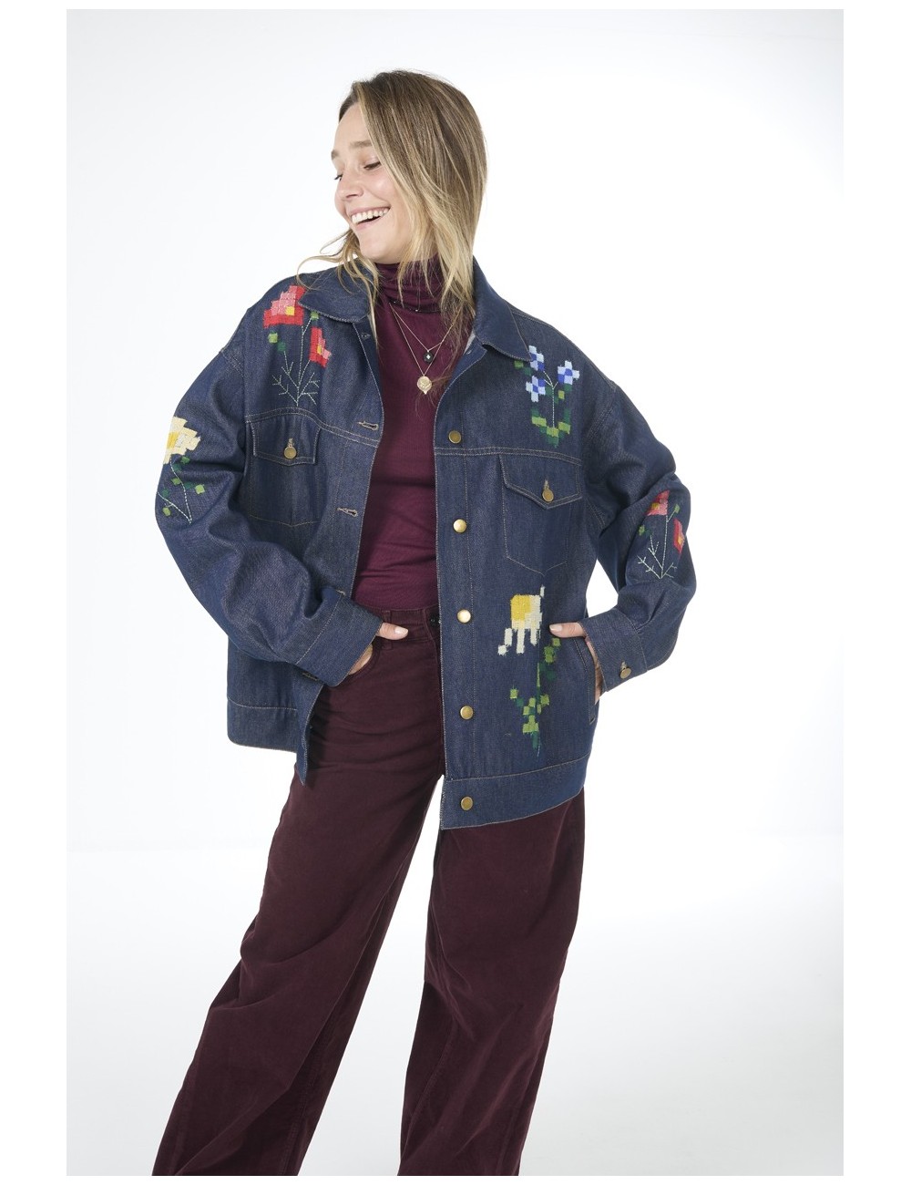 Veste en jean 7XKR-149 - Denim