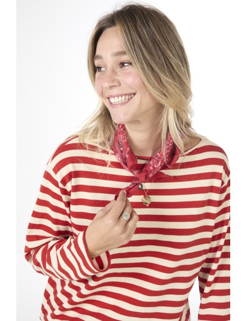 Bandana en soie - Rouge
