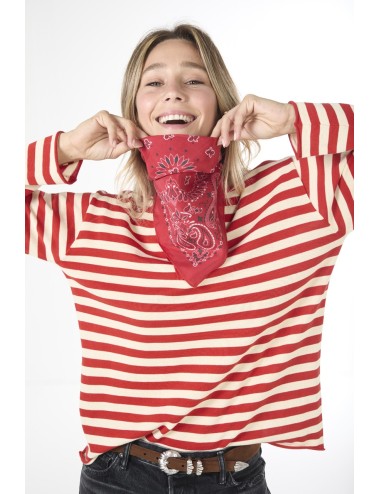 Bandana en soie - Rouge
