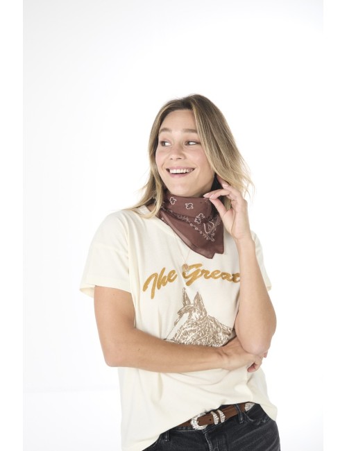 Bandana en soie - Chocolat