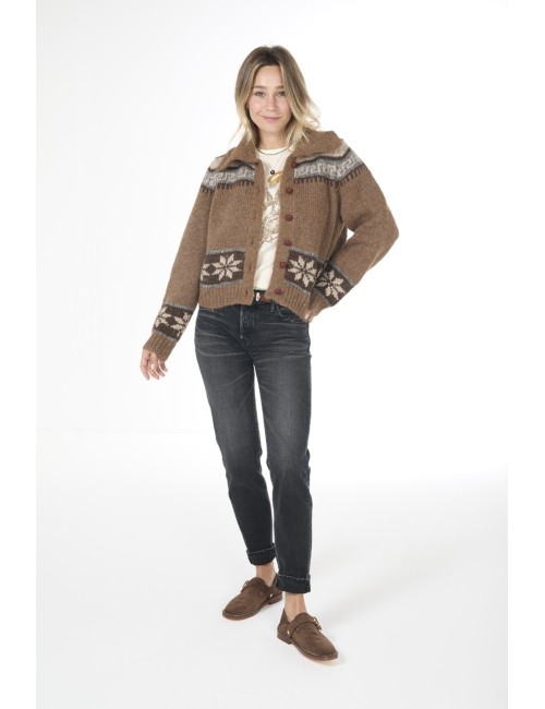 Cardigan THE NORDIC SCHOLAR - Hickory Faire Isle