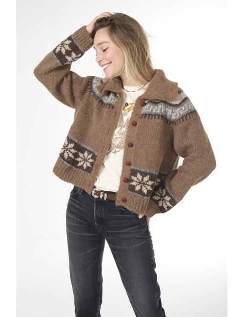 Cardigan THE NORDIC SCHOLAR - Hickory Faire Isle