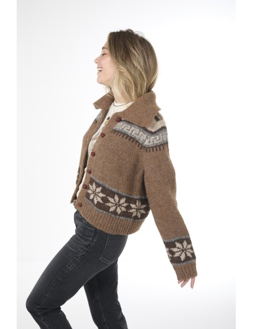 Cardigan THE NORDIC SCHOLAR - Hickory Faire Isle