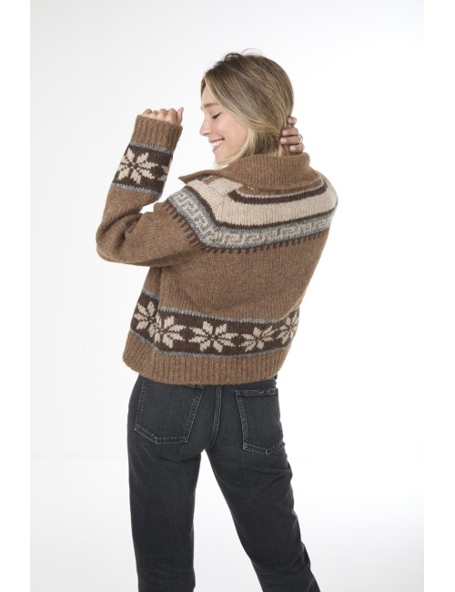 Cardigan THE NORDIC SCHOLAR - Hickory Faire Isle