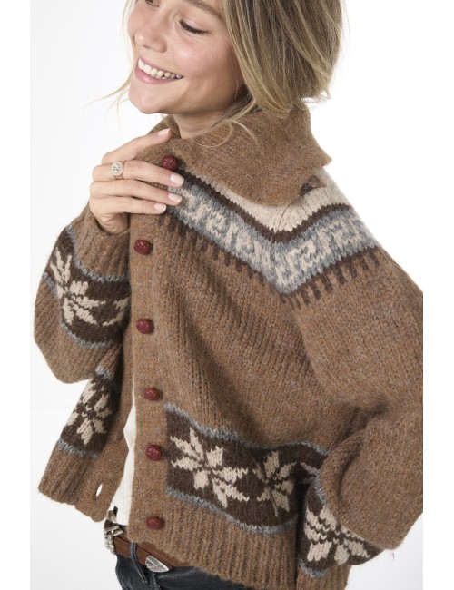 Cardigan THE NORDIC SCHOLAR - Hickory Faire Isle