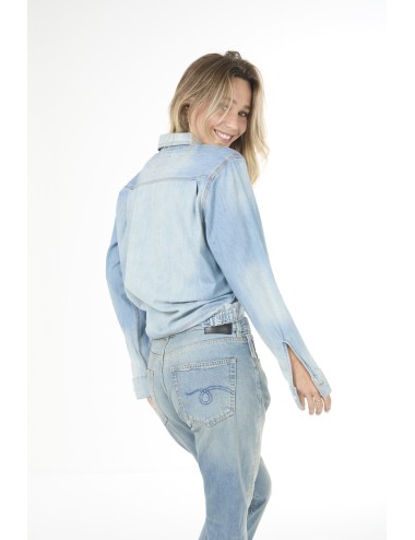 Chemise WRAP AROUND - River blue