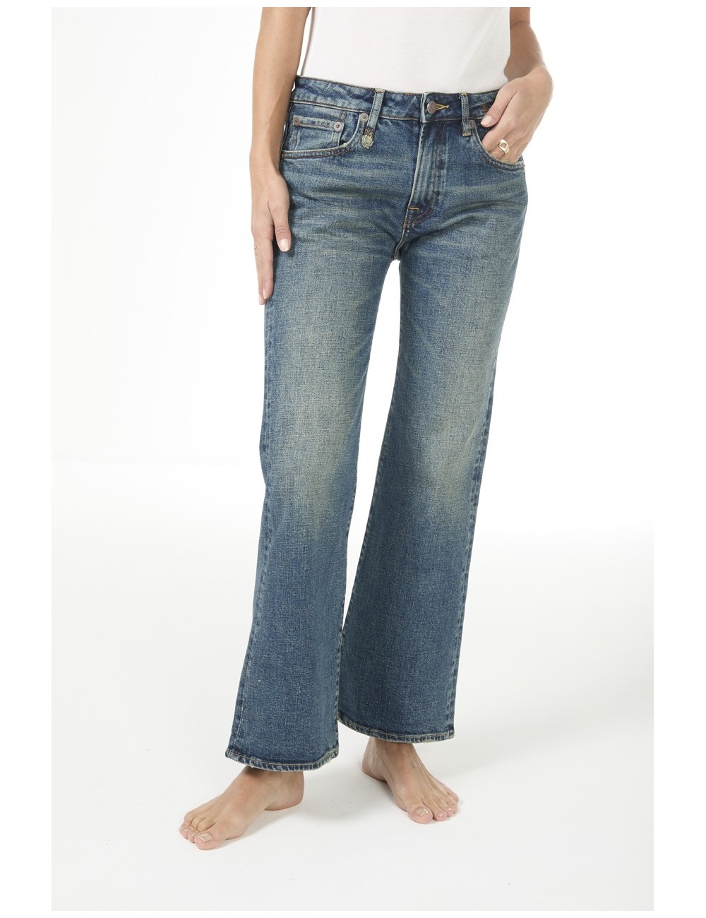 Jeans JOAN KICK FLARE - Melvin Blue Strecth