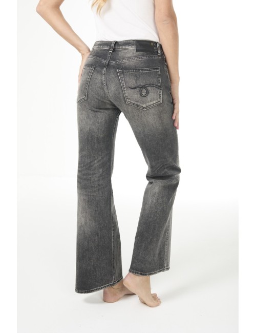 Jeans JOAN KICK FLARE - Kennet Black Stretch
