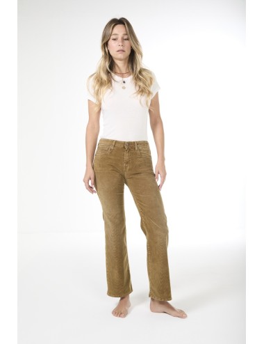 Jeans JOAN KICK FLARE - Golden Brown Stretch