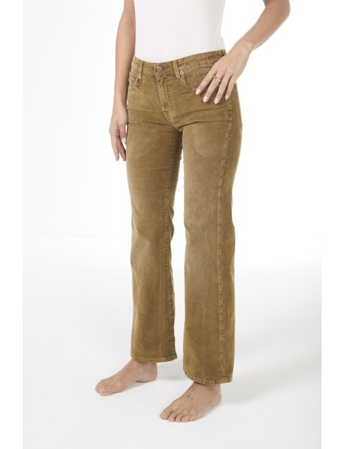 Jeans JOAN KICK FLARE - Golden Brown Stretch