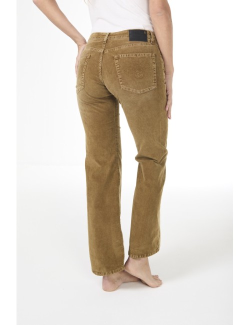 Jeans JOAN KICK FLARE - Golden Brown Stretch