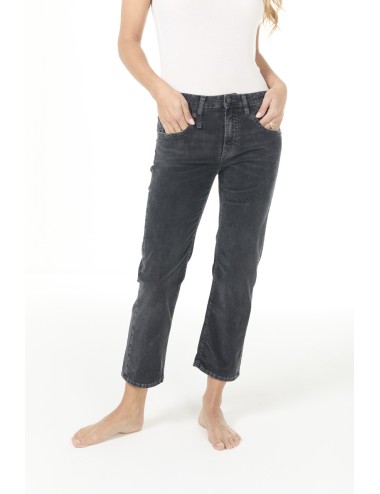 Jeans BOY STRAIGHT - Obsidian Stretch Cord Black
