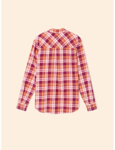 Shirt BEAU - Plaid rose/orange