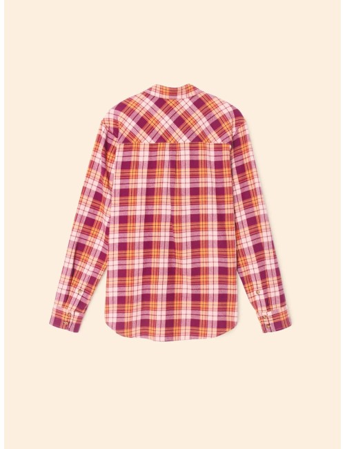 Shirt BEAU - Plaid rose/orange