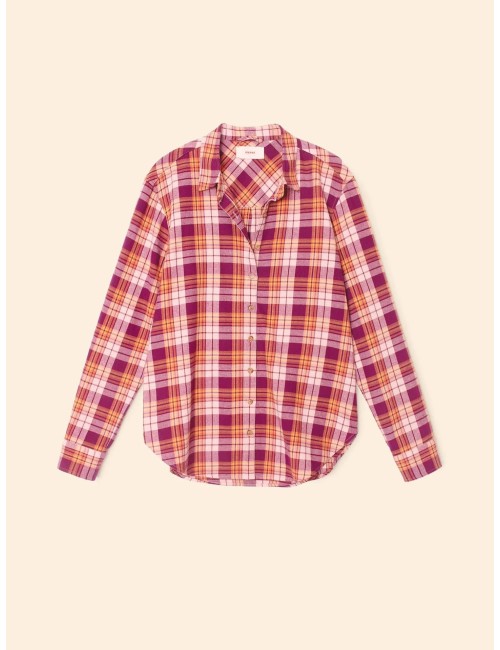 Shirt BEAU - Plaid rose/orange