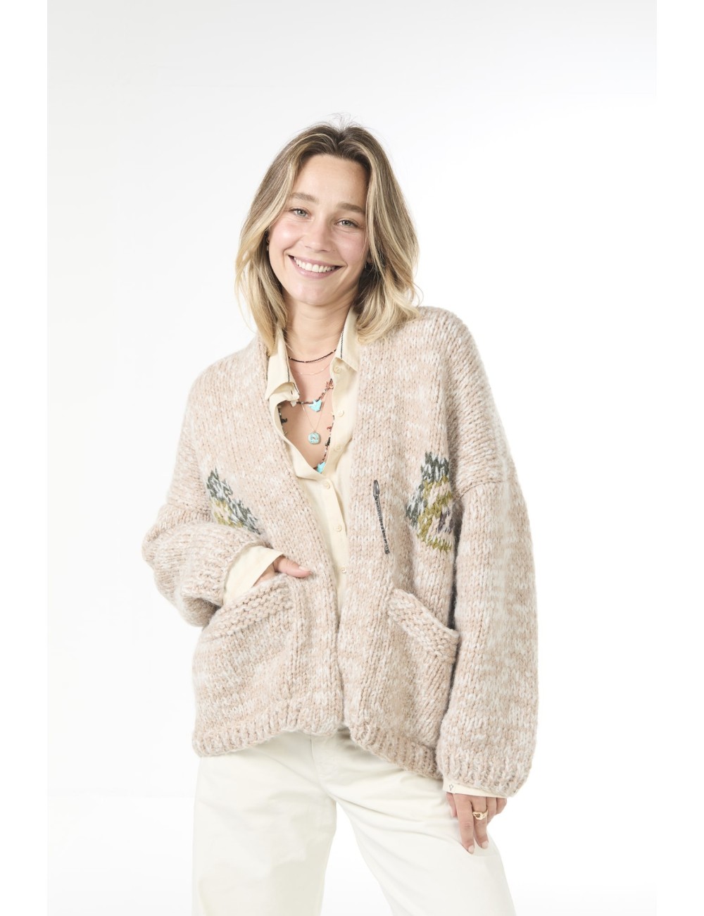 Cardigan CHICO KIMONO - Beige