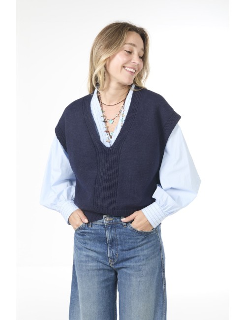 Pull sans manches KITTI - Marine