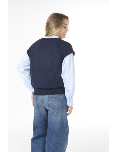 Pull sans manches KITTI - Marine