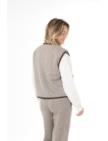 Veste sans manches LOU - Marron