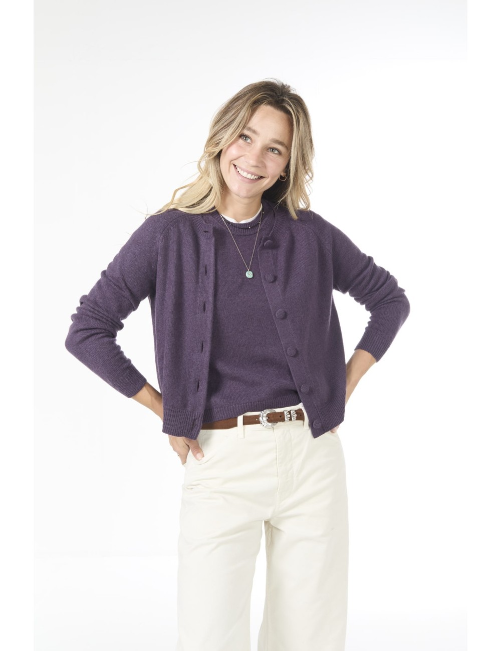 Cardigan MILA - Purple