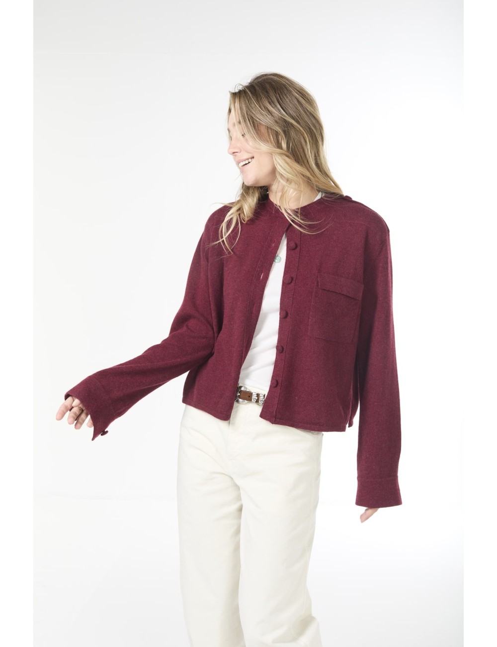 Cardigan LUBNA Light - Bourgogne