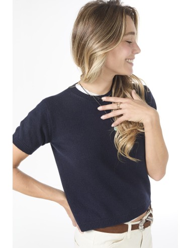 Pull manches courtes MINI ANDRE - Navy
