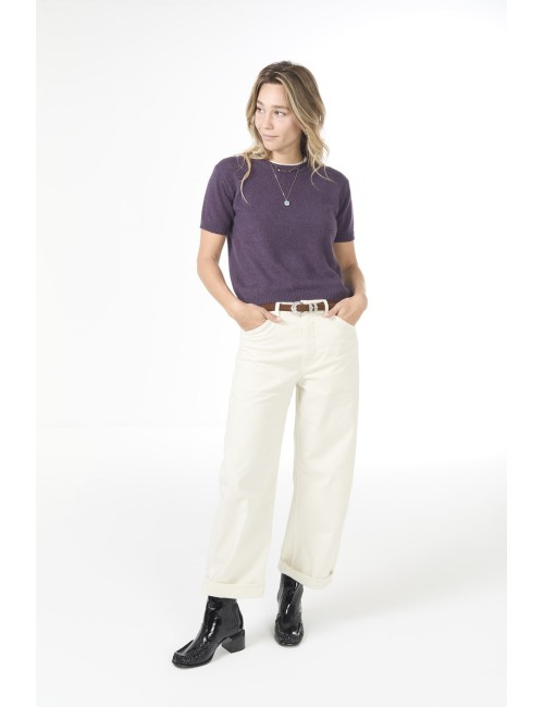 Pull manches courtes MINI ANDRE - Purple