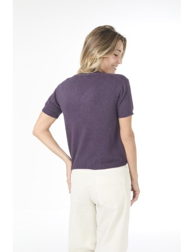 Pull manches courtes MINI ANDRE - Purple