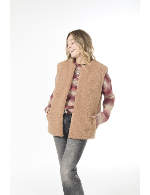 Gilet THEA - Brun Teddy