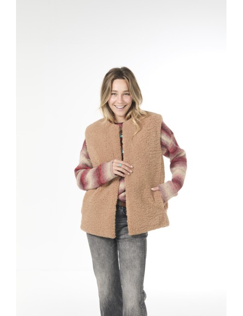 Gilet THEA - Brun Teddy