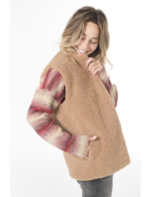 Gilet THEA - Brun Teddy