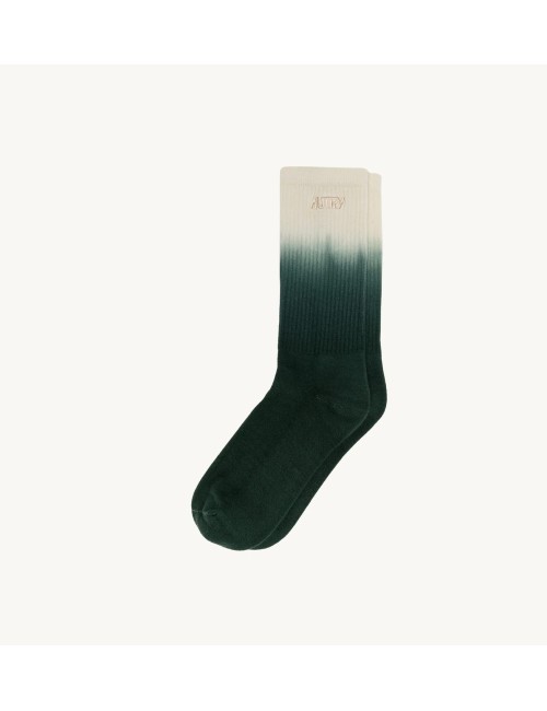 Chaussettes logotées TIE-DYE - Vert foncé