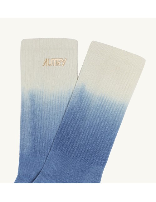 Chaussettes logotées TIE-DYE - Ciel