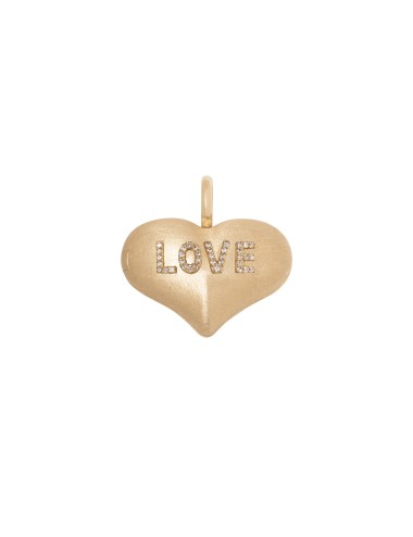 Pendentif LOVE - Coeur pavé