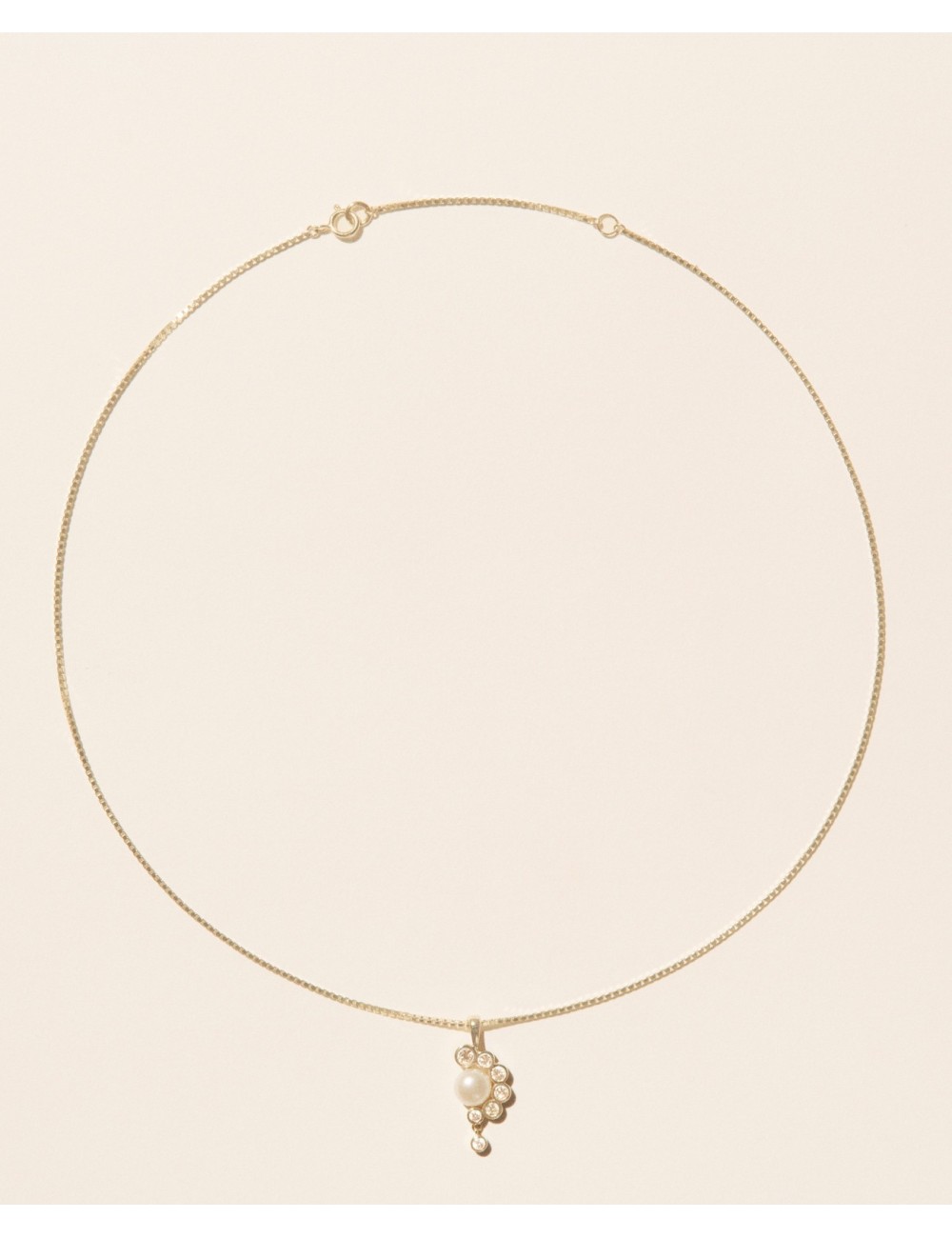 MARTHA N°2 Collier - Or / Perle / Diamants