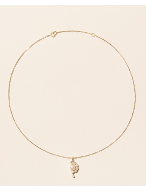 MARTHA N°2 Collier - Or / Perle / Diamants