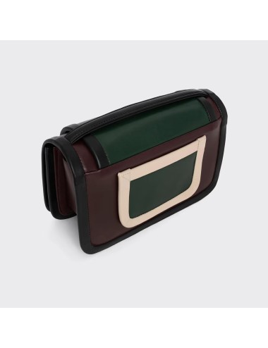 Sac à main MAXI ALPHA - Bordeaux / Vert / Noir & Blanc